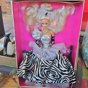 Barbie Silver Glam Zebra Doll